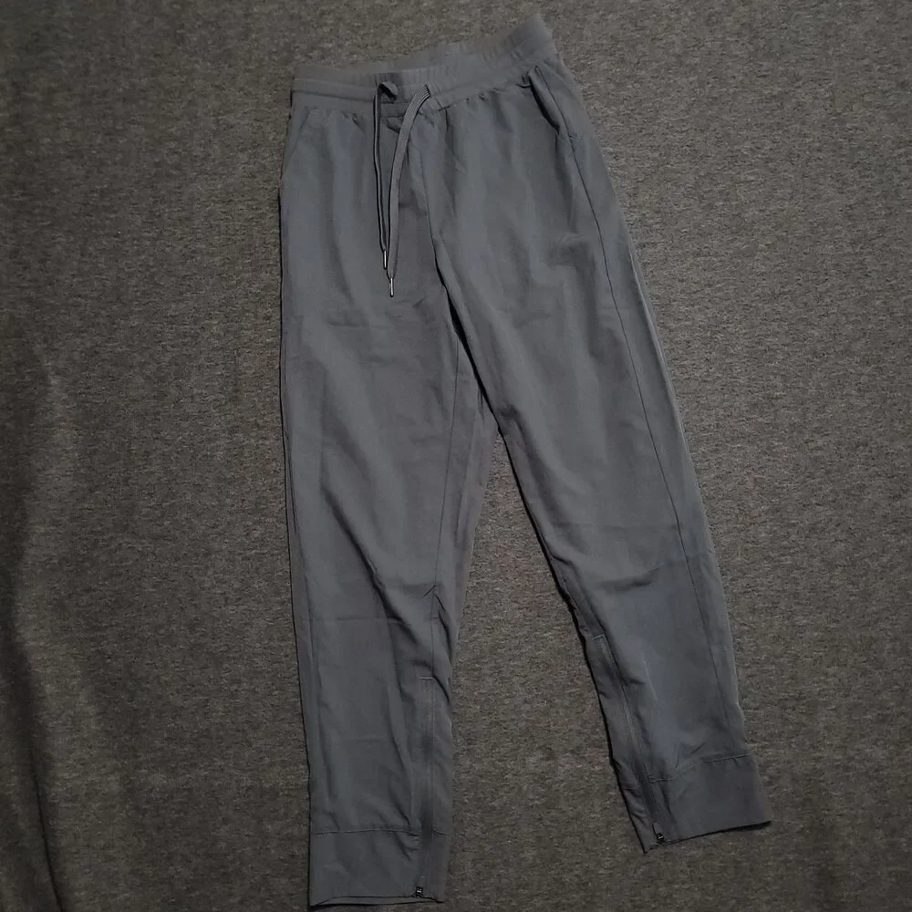 Varsity Spirit Small track pants Zippered Ankles Elastic Waist Gray Cheer dance